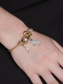 CAO JEWELLERY - Cz Teddy Charm Bracelet