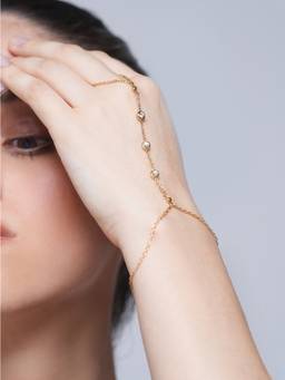 CAO JEWELLERY - Cubic Zirconia Hathphool