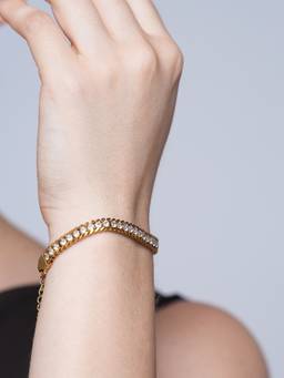 CAO JEWELLERY - Round Cz Chain Bracelet