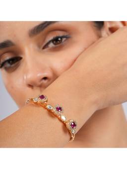 CAO JEWELLERY - Crimson Orbit Bracelet