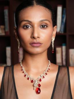 CAO JEWELLERY - Red Premium Jewellery Set
