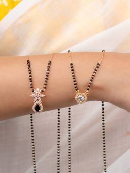 Zeraki Jewels - Emily Ahana Mangalsutra (Pack Of 2)