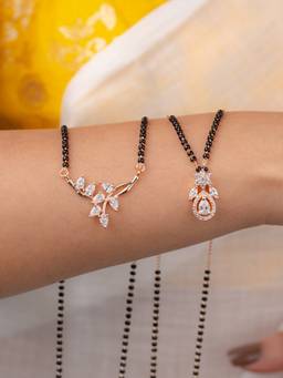 Zeraki Jewels - Khushi Aanya Mangalsutra (Pack Of 2)