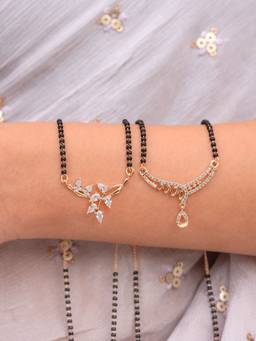Zeraki Jewels - Khushi Rysa Mangalsutra (Pack Of 2)