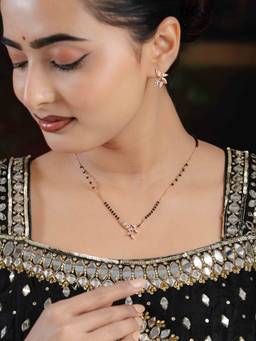 Zeraki Jewels - Khushi White Mangalsutra Set