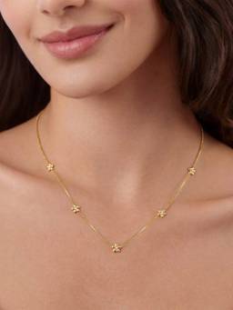 Zavya - Golden Radiance Minimal Gold Plated 925 Silver Necklace