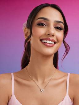 Zavya - Sweetheart Bow Rose Gold Plated 925 Silver Necklace