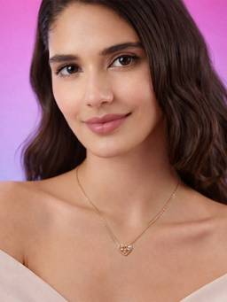 Zavya - Heart Tree Rose Gold Plated 925 Sterling Silver Necklace