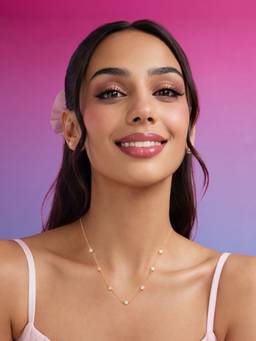 Zavya - Floral Gold Plated 925 Sterling Silver Necklace