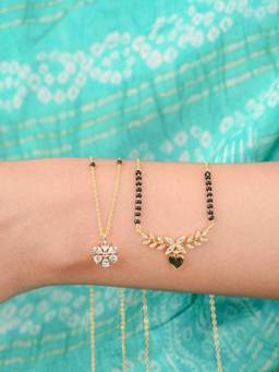Zeraki Jewels - Nora Gold Tanvi Mangalsutra (Pack Of 2)