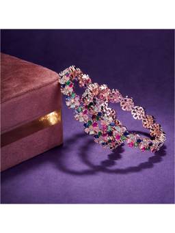 Opal Touch - Multi-coloured Rose Gold Bangles
