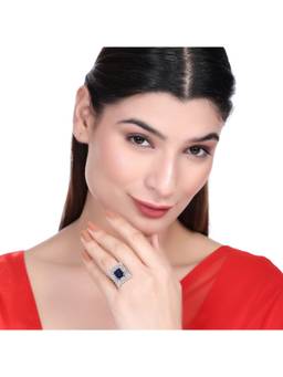 Opal Touch - Snowflake Glow Brass Ring