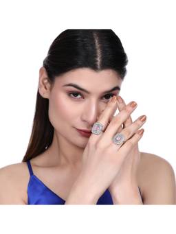 Opal Touch - Pearl Whisper Brass Ring (Pack Of 2)