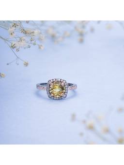 Opal Touch - Two-Tone Sparkle Ring