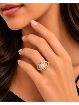 Opal Touch - Royal Empress Gold Plated Ring