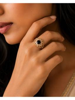 Opal Touch - Royal Empress Gold Plated Ring