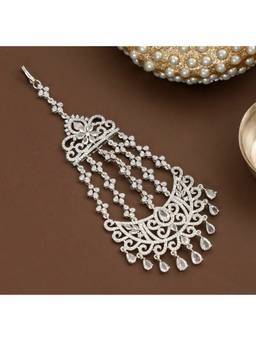 Opal Touch - Traditional Cz Stone Studded Bridal Jhoomer Passa