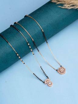 Zeraki Jewels - Solitaire and Apeksha Mangalsutra (Pack Of 2)