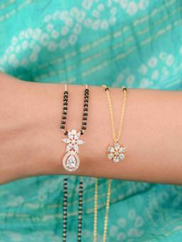 Zeraki Jewels - Tanvi Gold Ahana Mangalsutra (Pack Of 2)