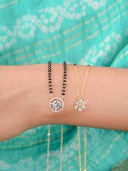 Zeraki Jewels - Tanvi Gold and Suhana Mangalsutra (Pack Of 2)