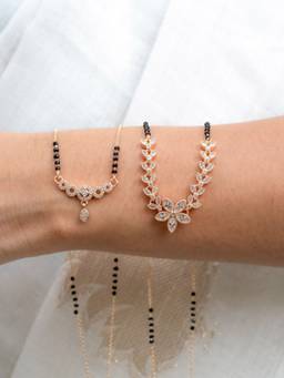 Zeraki Jewels - Tiya and Rihanna Mangalsutra (Pack Of 2)