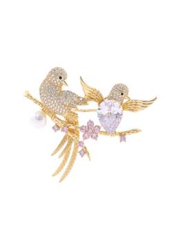 Veli Jewels - Whispering Lovebirds Brooch
