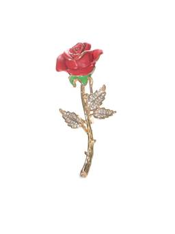 Veli Jewels - Red Rose Brooch