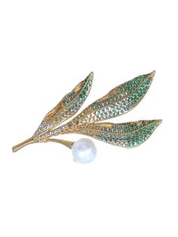 Veli Jewels - Emerald Leaf Brooch