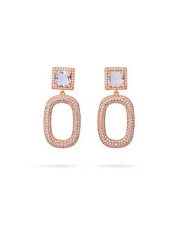 Veli Jewels - Women's Bejeweled Dangler Earrings