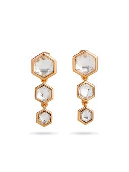 Veli Jewels - Three Stone Drop Earrings