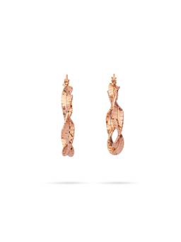 Veli Jewels - Caramel Gold 18K Gold Plated Hoop Earrings