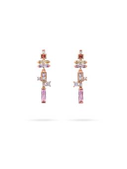 Veli Jewels - Clara Multicolour 18K Gold Plated Dangler Earrings