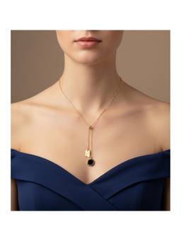 Veli Jewels - Black Dot Skin Friendly Necklace