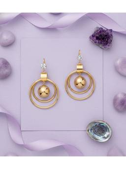 Veli Jewels - Women's Show Stopper Round Earrings