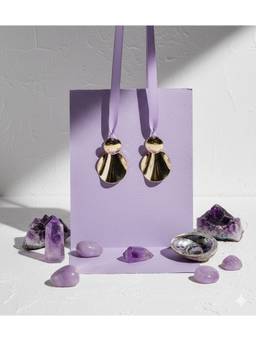 Veli Jewels - Platinum 18K Gold Plated Drop Earrings