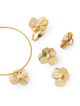 Veli Jewels - Big Flower Jewellery Set