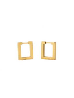 Veli Jewels - Square Gold 18K Gold Plated Hoop Women Earrings