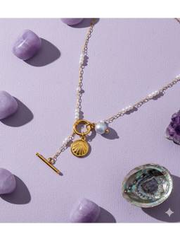Veli Jewels - Delicate Ombre 18K Gold Plated Necklace