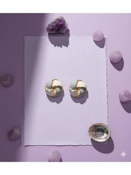 Veli Jewels - Women's Frost Knot Stud Earrings