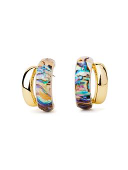 Veli Jewels - Sea Double Hoop Earrings
