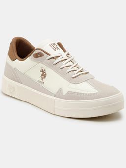 U.S. POLO ASSN. - SOLREN|Cream Sneaker for Men
