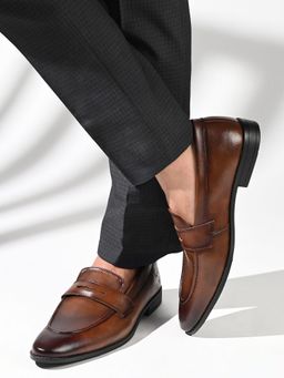 Louis Stitch - Russet Tan Formal Slip-On Moccasin for men