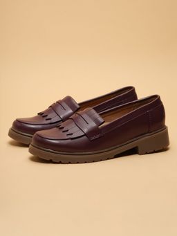 ERIDANI - Women Merida Maroon Loafers