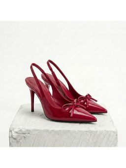 OZZARO - Women Maroon Glossed Edge Stiletto Heels