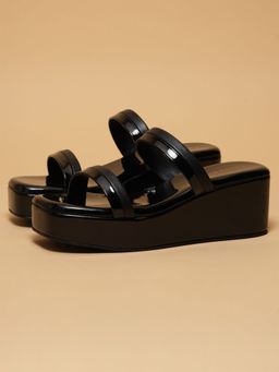 ERIDANI - Women Whitney Black Wedges Heels