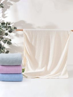 The Better Home - Microfiber Bath Towel-Beige (M)