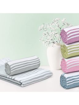 The Better Home - Dobby Turkish Bath Towel-Grey (M)