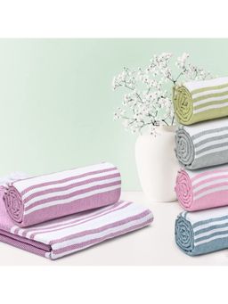 The Better Home - Herringbone Turkish Bath Towel-Purple (M)