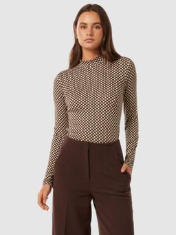 Forever New - Valera Skivvy Neck Long Sleeve -Top