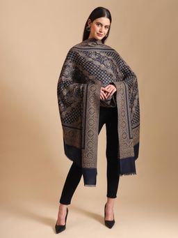 Zamour - Woven Jacquard Shawl Fine Floral Design